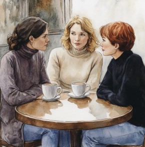 Что стоит за улыбкой: разговор двух женщин в кафе