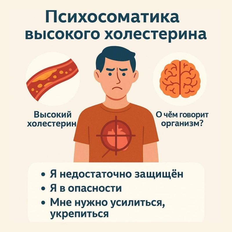Психосоматика и высокий холестерин: что скрывается за цифрами на анализах?