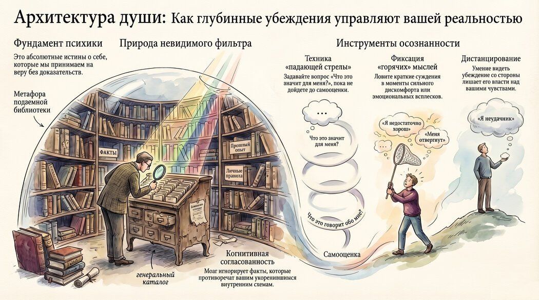 Как глубинные убеждения влияют на ваше поведение и восприятие