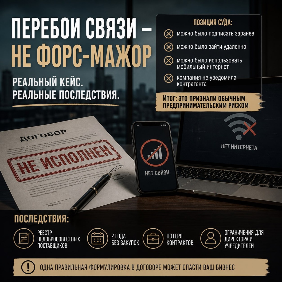 Связь как бизнес-риски: форс-мажор или обычная реальность?