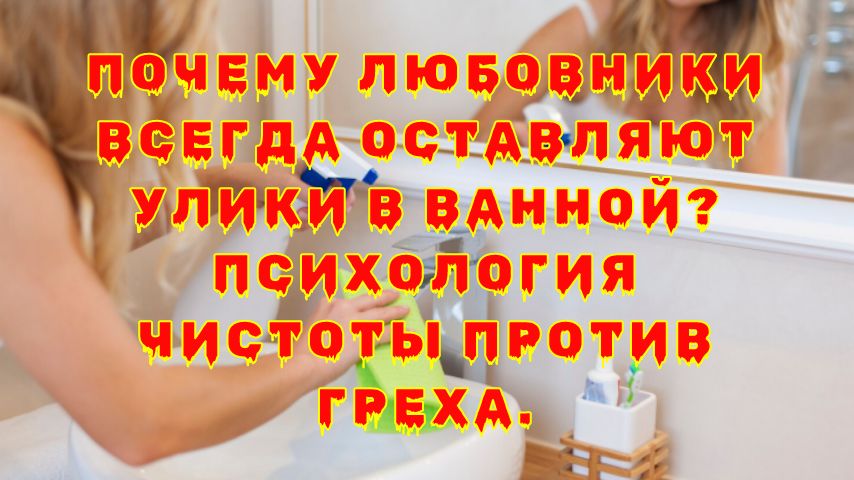 Следы измены: что скрывается за простыми улик в ванной